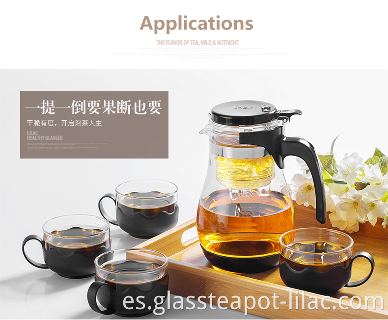 Glass Teapot Heat Resistant 6